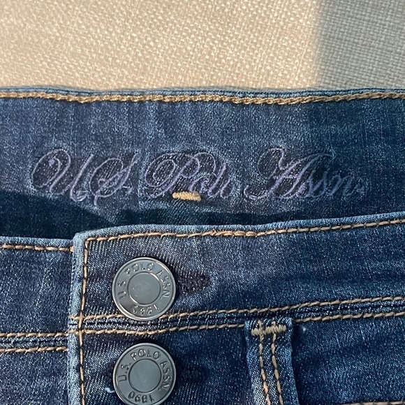 US POLO ASSOC. BUTTON FLY HIGH RISE JEGGING JEANS SIZE 9/10 - Picture 9 of 12